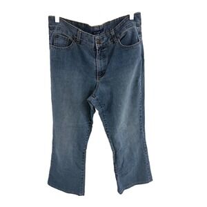 BANDOLINO DENIM WOMENS‎ JEANS SIZE 14 MEDIUM WASH BOOTCUT HIGH RISE